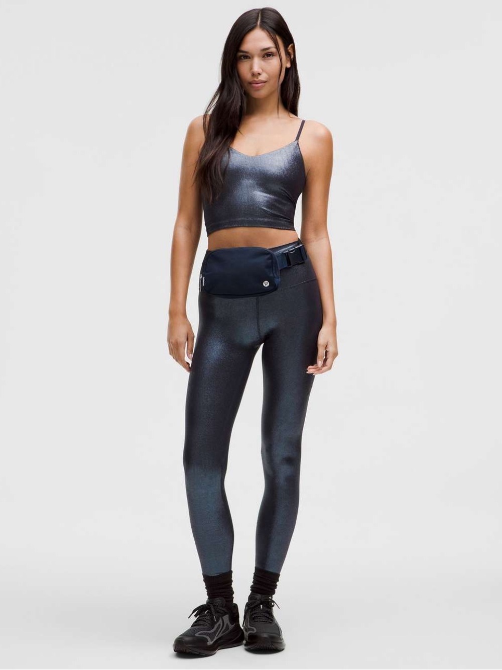 Lululemon Align High-Rise Ribbed Pant 28" Shine
Radiate Foil Black Night size 14